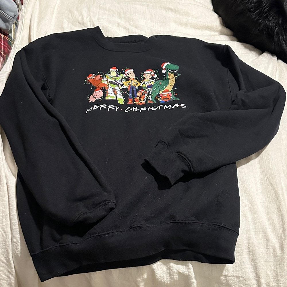 Black Christmas Graphic Sweater